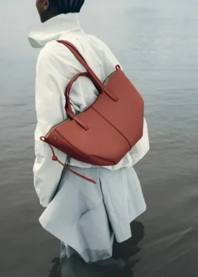 Cyme Mini-editie met textuur in terracotta