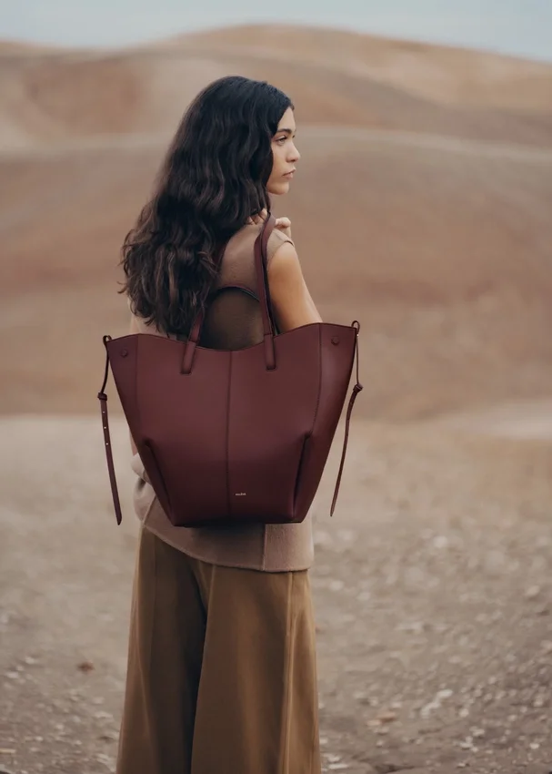 Cyme Tote-editie Textured Black Cherry