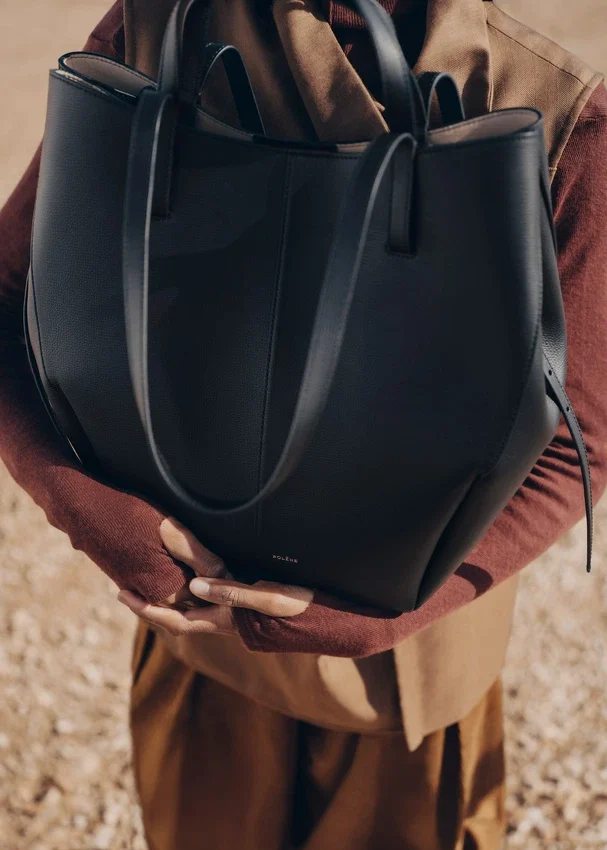 Cyme Tote Edition gestructureerd zwart