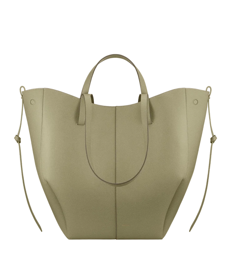Cyme Tote Edition met textuur in linde