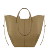 Cyme Tote Edition met textuur in rokerig olijfgroen