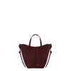 Cyme Tote Nano-editie met structuur in Black Cherry