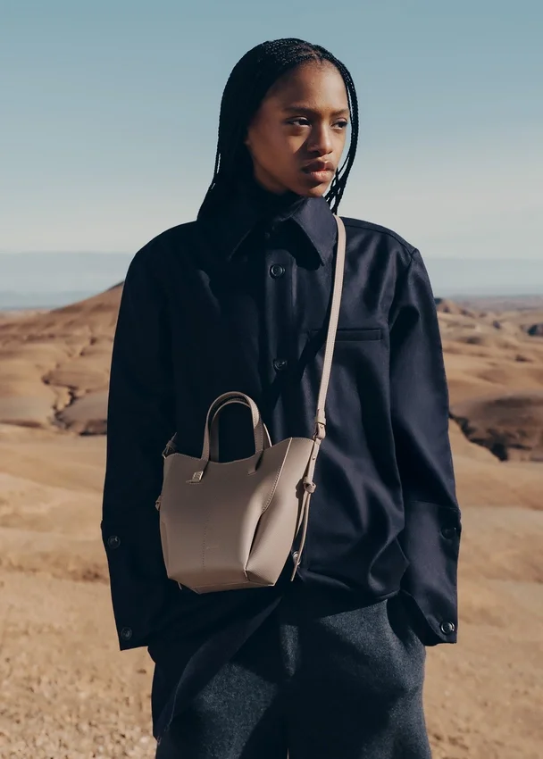 Cyme Tote Nano Edition Textured Taupe