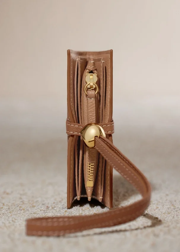 Kayé-kaarthouder Edition Textured Duo Camel