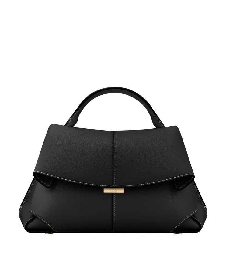 Mokki Edition Textured Black met ecru stiksels