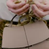Mokki Mini Edition met textuur in taupe