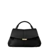 Mokki Mini Edition Textured Black met ecru stiksels