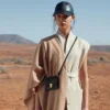 Numéro Sept Crossbody-portemonnee-editie, zwart met textuur