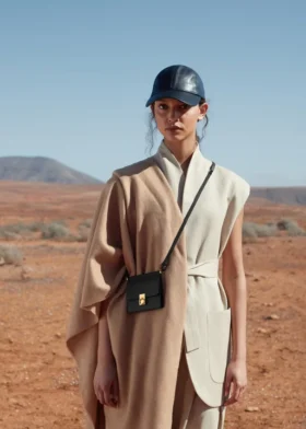 Numéro Sept Crossbody-portemonnee-editie, zwart met textuur