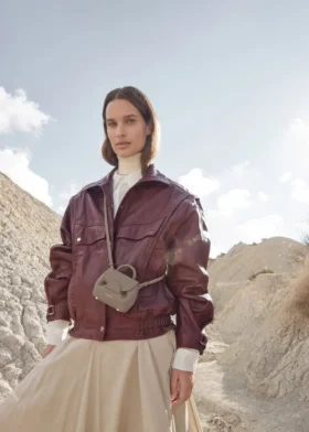 Numéro Un Micro-editie met textuur, taupe