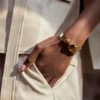 Éole-armband, 24-karaats verguld