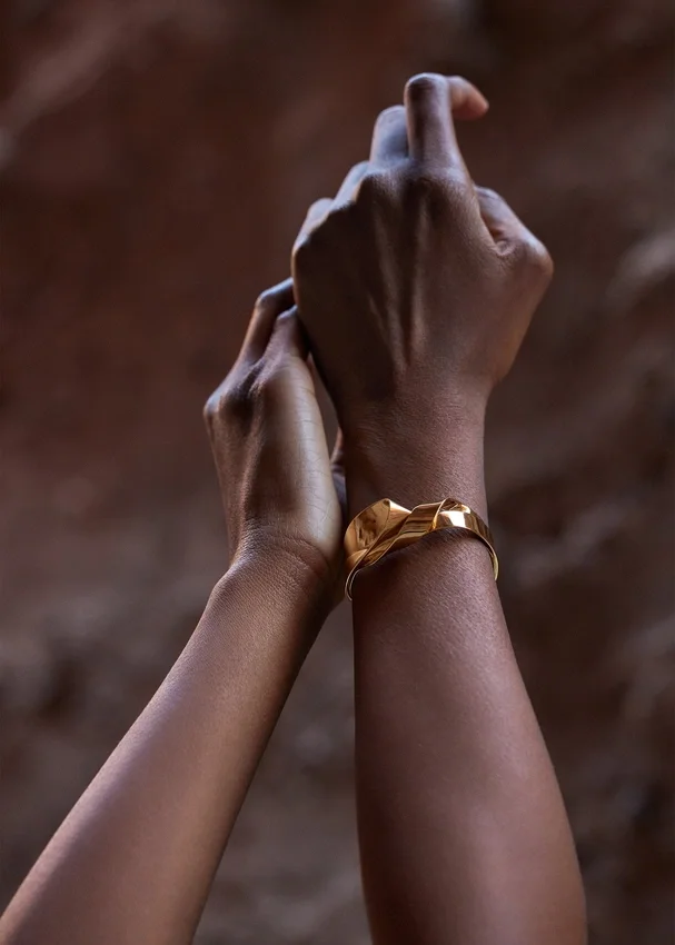 Éole-armband, 24-karaats verguld