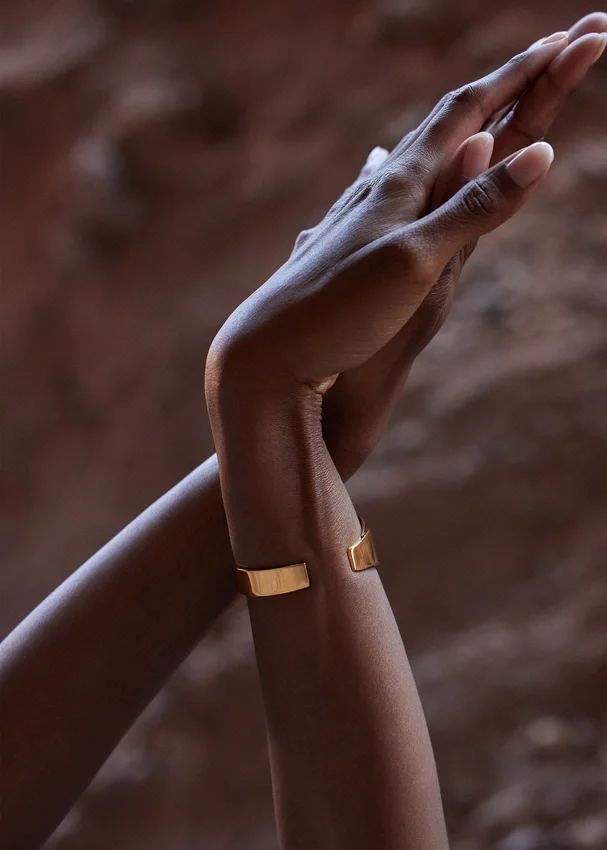 Éole-armband, 24-karaats verguld