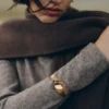 Éole-armband, editie taupe leer