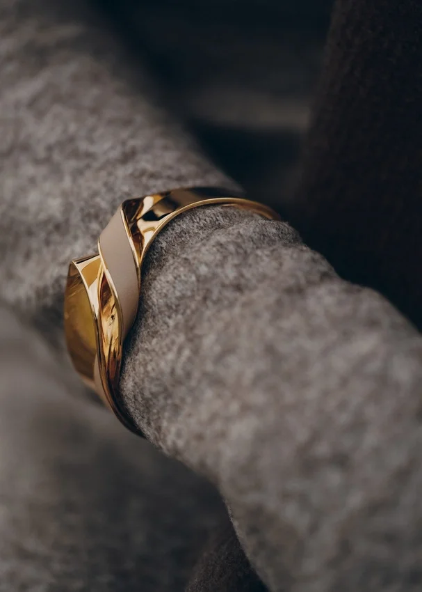 Éole-armband, editie taupe leer
