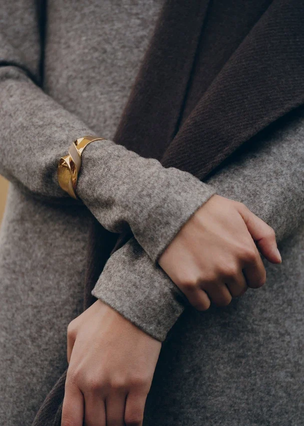 Éole-armband, editie taupe leer