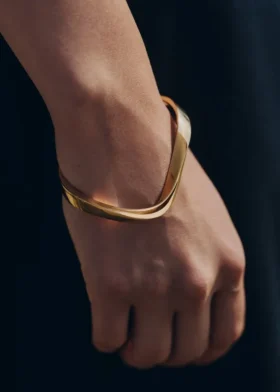 Éole-armband, verguld