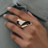 Éole Draped Ring Edition 24-karaats verguld
