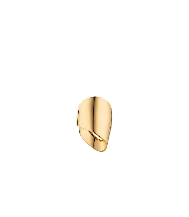 Éole Draped Ring Edition 24-karaats verguld