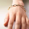 Éole-kettingarmband, uitvoering met karaatgoudvergulding