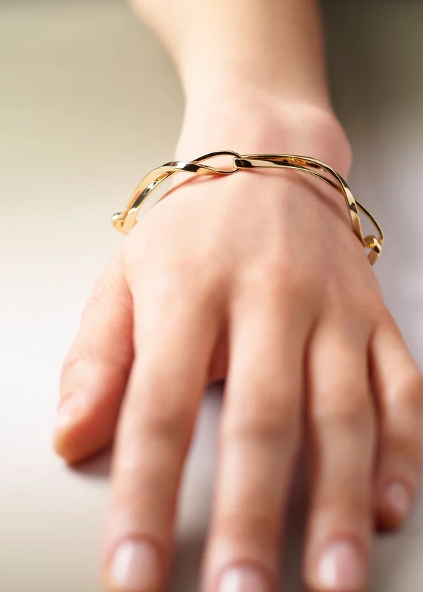 Éole-kettingarmband, uitvoering met karaatgoudvergulding