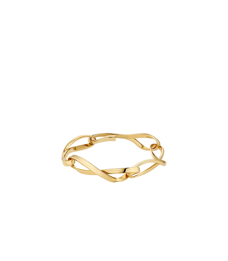 Éole-kettingarmband, uitvoering met karaatgoudvergulding