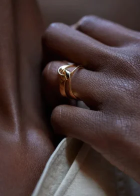 Éole-ring, vergulde uitvoering