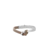 Ormé-armband Edition Zilver in rhodium met taupe leer