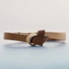 Ormé-armband, verguld met kamelenleer