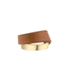 Ormé-armband, vergulde editie met kamelenleer