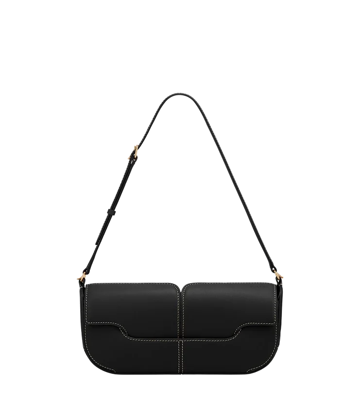 Osmo Edition Glad zwart met ecru stiksels